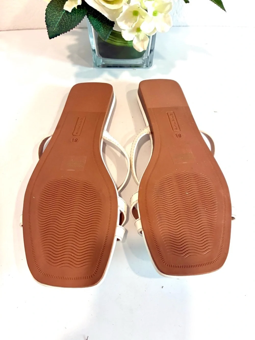 NWOT Steven New York white cream sandals size 8.5